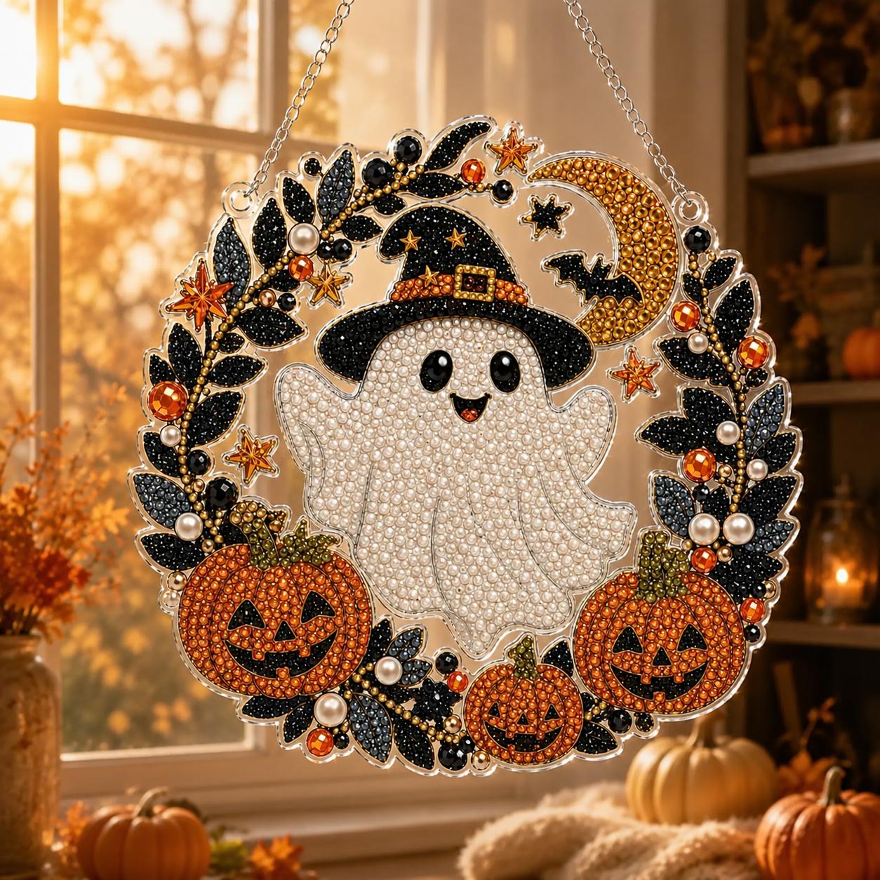 Halloween Spooky Ghost DIY Diamond Painting Kit CELD31