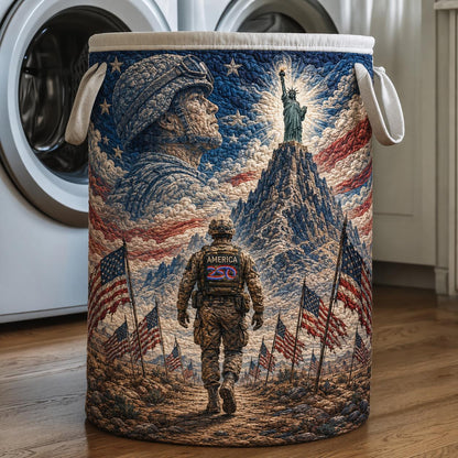 Veteran 250 USA Quilted Laundry Basket DT03