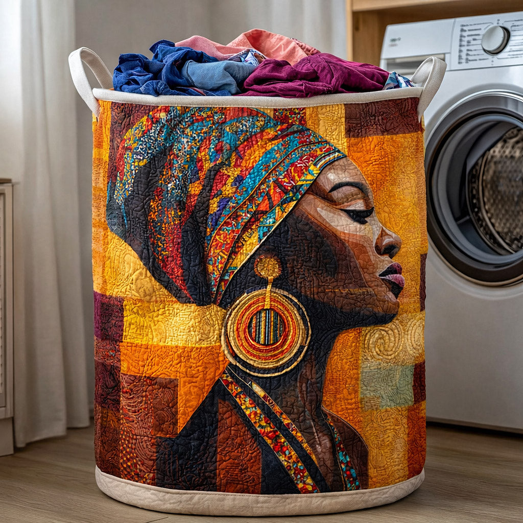 Royal Amber Quilted Laundry Basket CEEM12