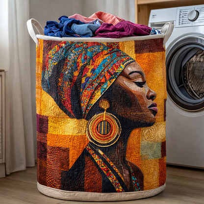 Royal Amber Quilted Laundry Basket CEEM12