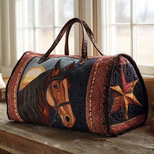 Prairie Horse Quilted Duffle Bag EM05