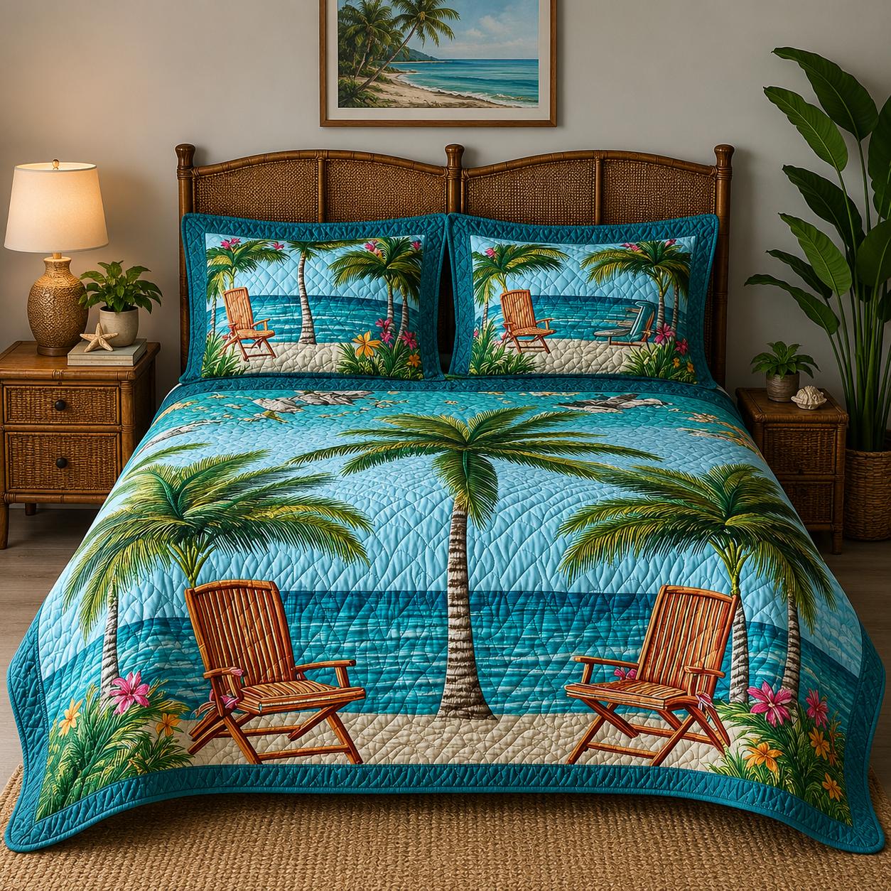 Shore Break Quilted Bedding Set CELD11