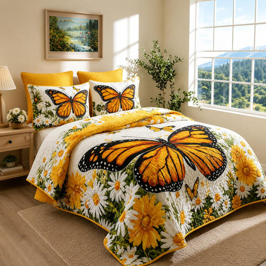Monarch Meadow Quilted Bedding Set CELD17