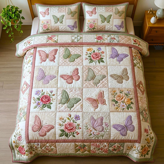 Butterfly Dream Quilted Bedding Set CELD21
