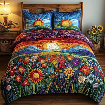 Mountain Blooms Quilted Bedding Set CELD25