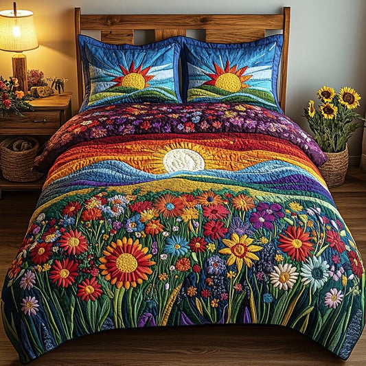 Mountain Blooms Quilted Bedding Set CELD25