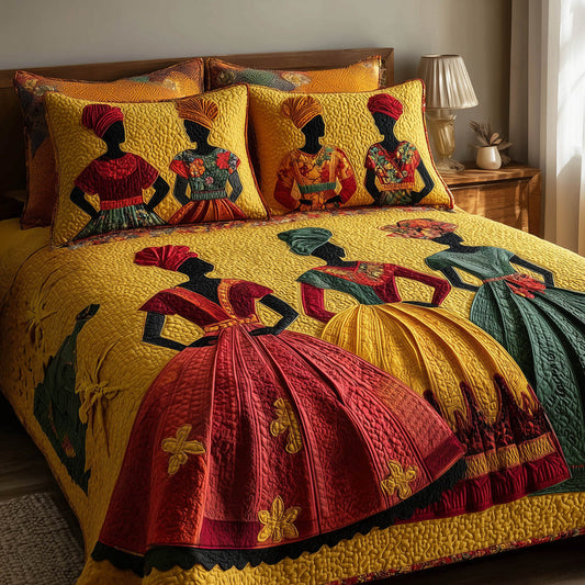 Soulbound Roots Quilted Bedding Set CELD27