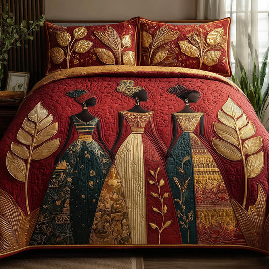 Golden Queens Quilted Bedding Set CELD28
