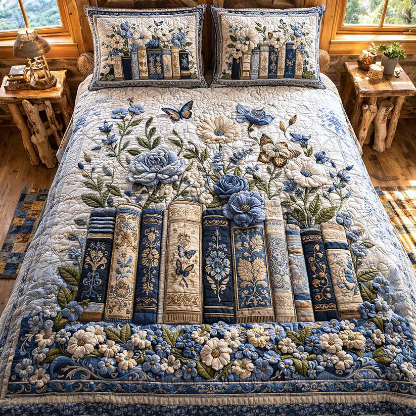 Wildflower Books Quilted Bedding Set CELD35