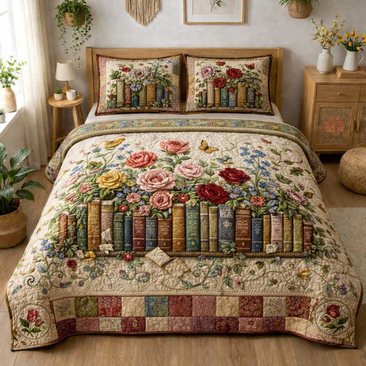 Wildflower Books Quilted Bedding Set CELD36