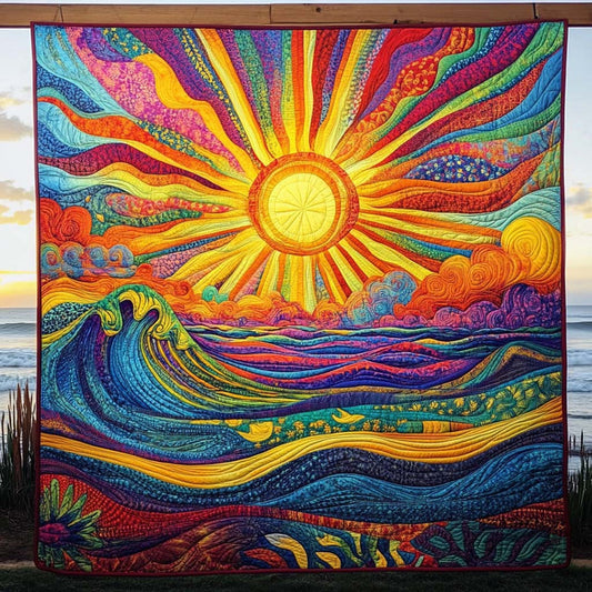 Sunrise Symphony Quilted Blanket CELD01