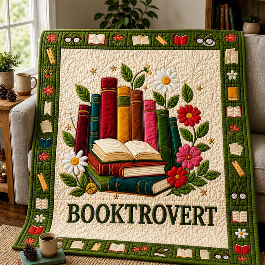 Book Lovers Cozy Quilted Blanket CELD05