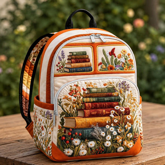 Sunset Book Van Quilted Backpack CELD05