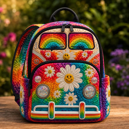 Camping Bus Quilted Backpack CETL08