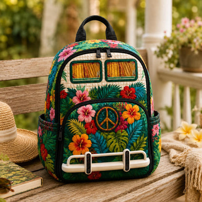 Retro Camper Quilted Backpack CELD10