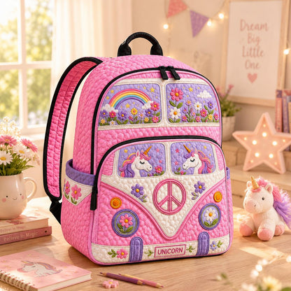Unicorn Quilted Backpack CELD11