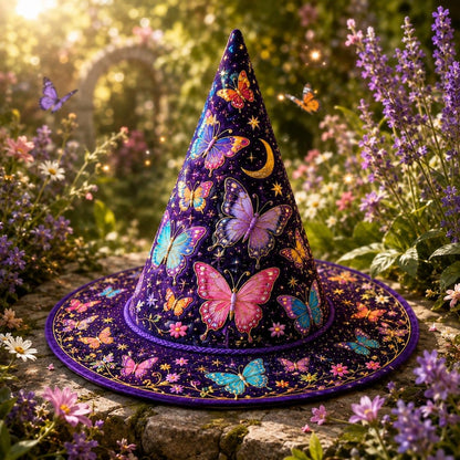 Enchanted Butterfly Quilted Halloween Hat CELD26