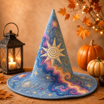 Celestial Sun & Galaxy Quilted Halloween Hat CELD32