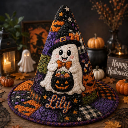 Spooky Season Personalized Quilted Halloween Hat CELD36