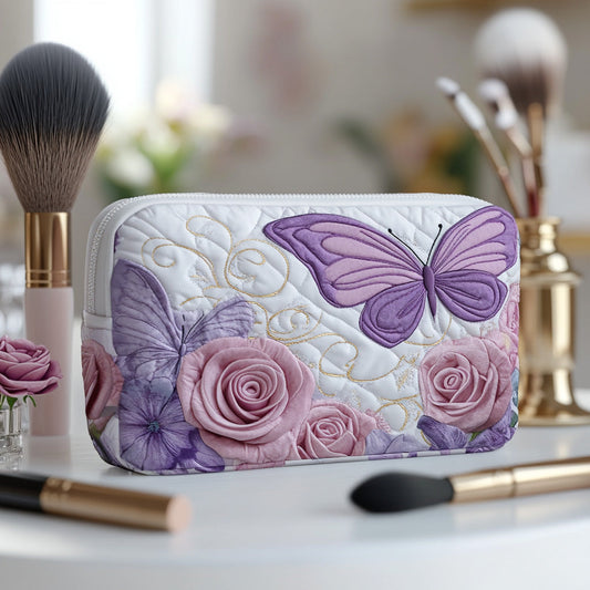 Lavender Grace Quilted Makeup Bag CELD14