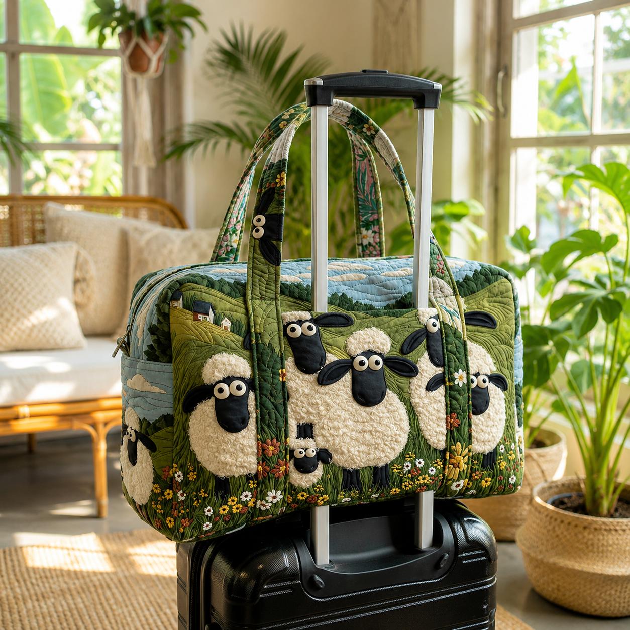 Grassland Sheep Quilted Travel Bag CELD12