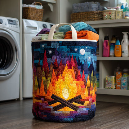 Fire Night Quilted Laundry Basket CELD01