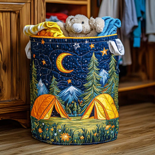 Cozy Adventure Quilted Laundry Basket CELD03