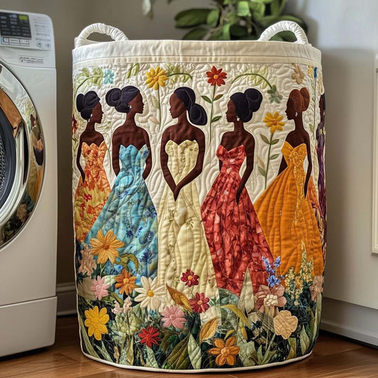 Divine Beauty Quilted Laundry Basket CELD16