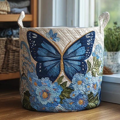 Serene Flutter Quilted Laundry Basket CELD21