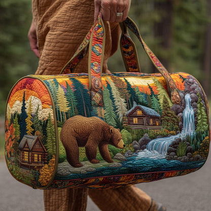 Cabin And Bear Quilted Duffle Bag CELD05