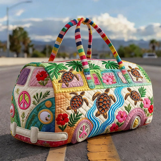 Hawaiian Sea Turtle Quilted Duffle Bag CELD07