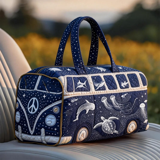 Starry Ocean Quilted Duffle Bag CELD09