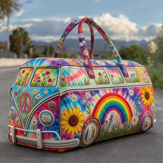 Floral Rainbow Quilted Duffle Bag CELD16