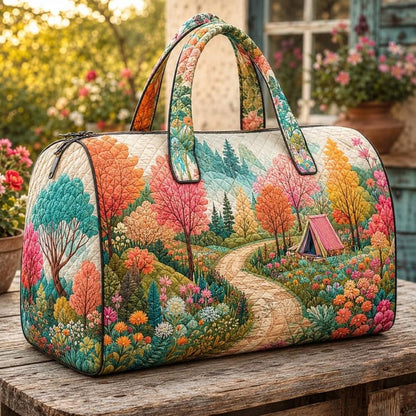 Boho Landscape Quilted Duffle Bag CELD26