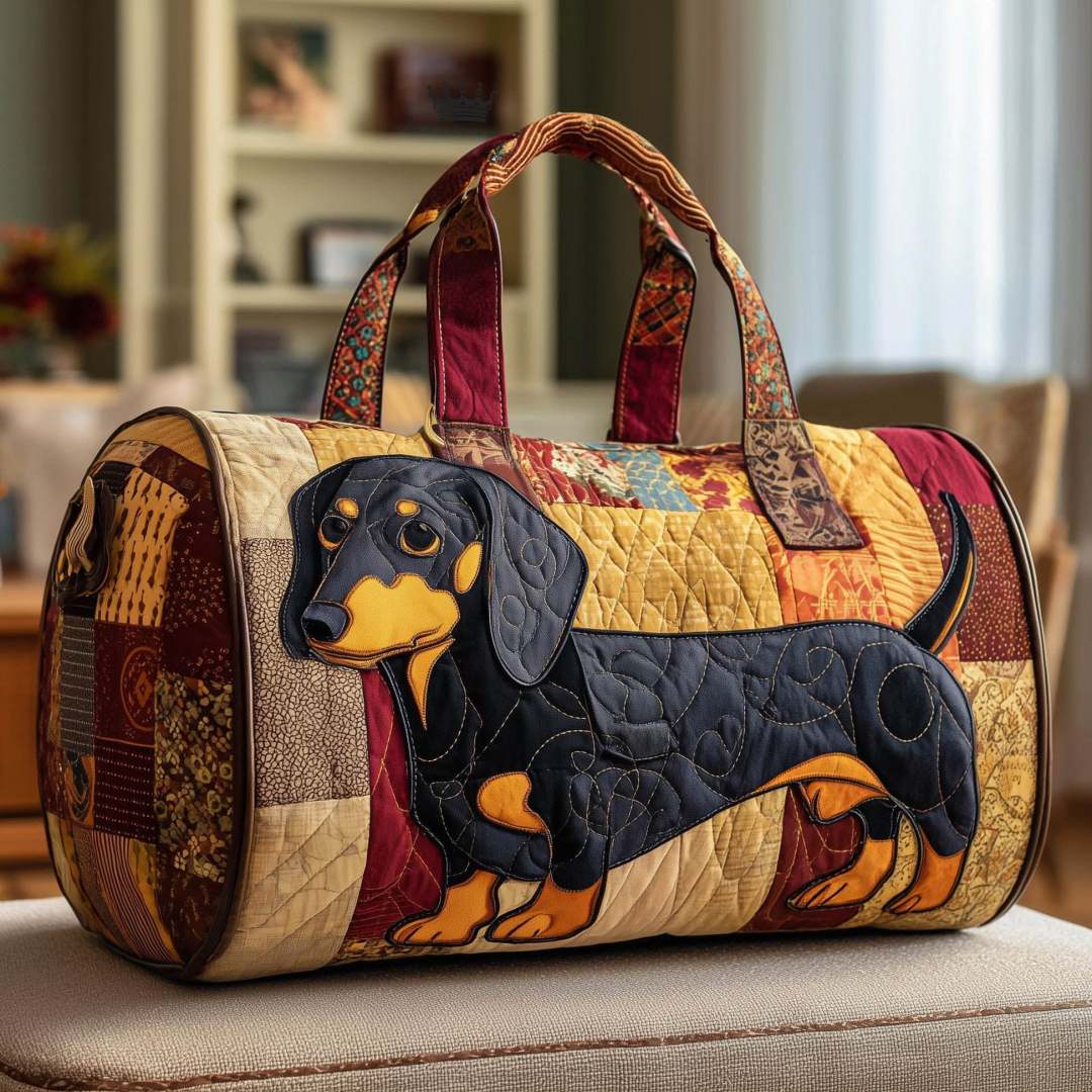 Dachshund Lover Quilted Duffle Bag CELD29