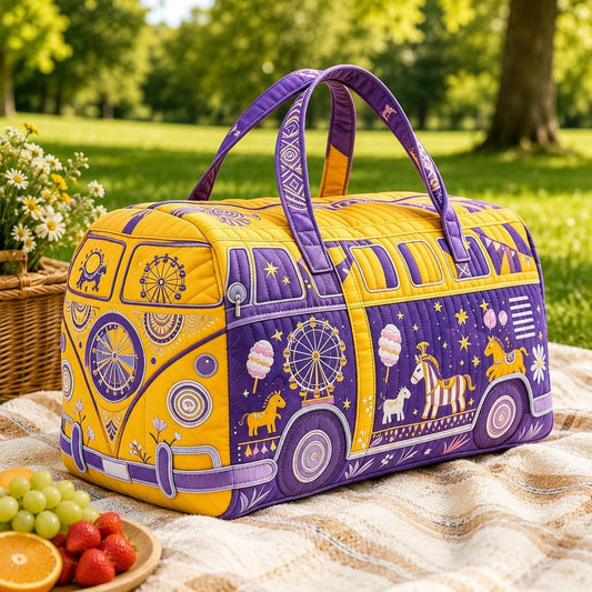 Retro Camper Van Quilted Duffle Bag CELD30