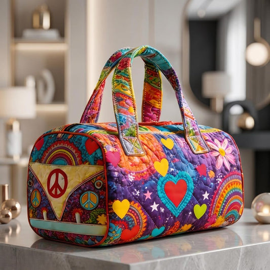 Hippie Van Quilted Duffle Bag CELD31