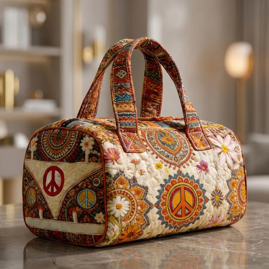 Floral Boho Quilted Duffle Bag CELD32