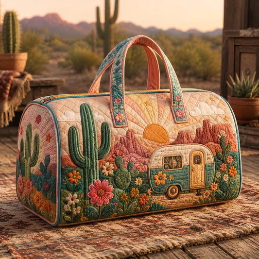 Desert Cactus Quilted Duffle Bag CELD36