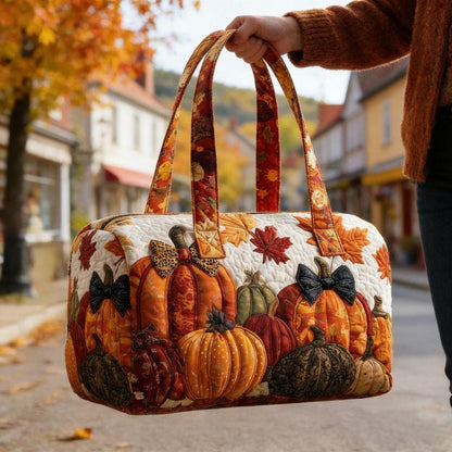 Fall Pumpkin Patch Quilted Duffle Bag CETG46