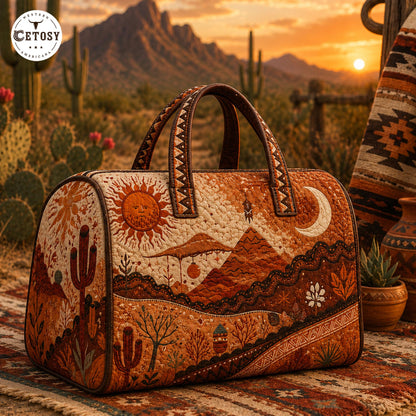 Desert landscape Quilted Duffle Bag TP05