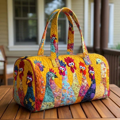 Farmhouse Chicken Quilted Duffle Bag CETP24