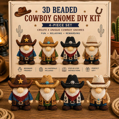 3D Beaded Gnome DIY Craft Kit - The Cozy Miniature World Series
