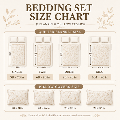 Retro Peace & Love Hippie Van Quilted Bedding Set CELD01