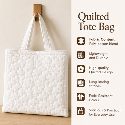 Ocean & Seashell Quilted Tote Bag CELD06