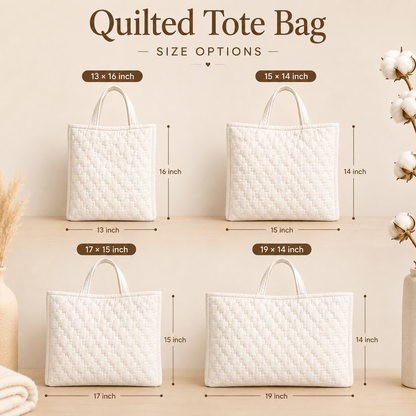 Ocean & Seashell Quilted Tote Bag CELD06
