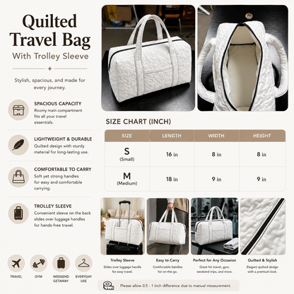Colorful Cat Quilted Travel Bag With Trolley Sleeve CELD14