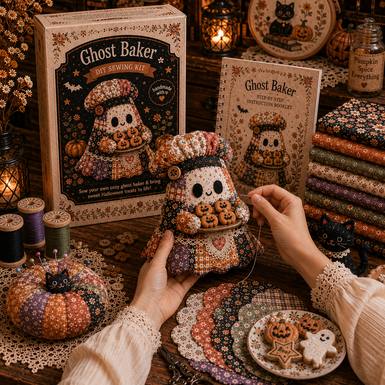Little Ghost’s Cozy Halloween DIY Patchwork Kit