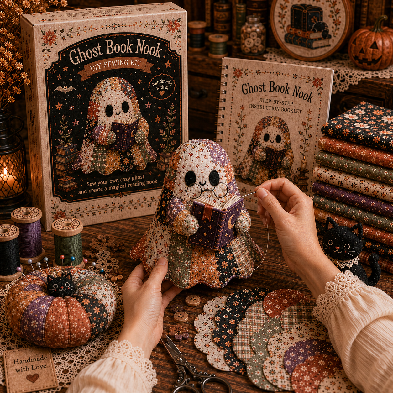 Little Ghost’s Cozy Halloween DIY Patchwork Kit