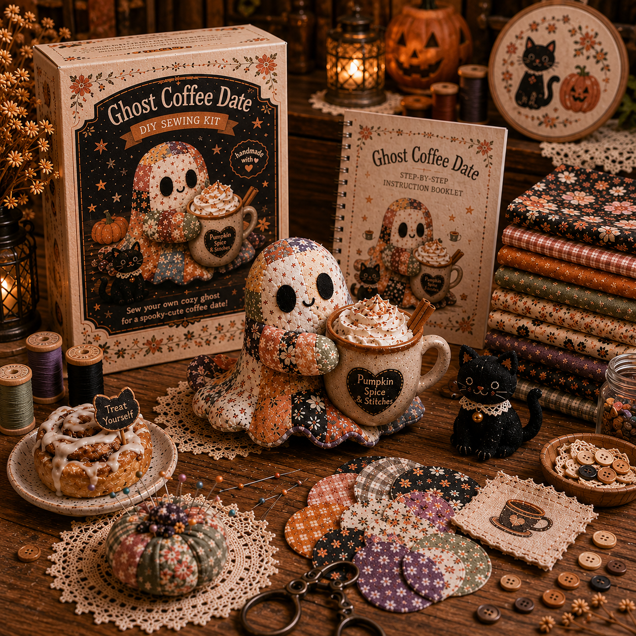 Little Ghost’s Cozy Halloween DIY Patchwork Kit
